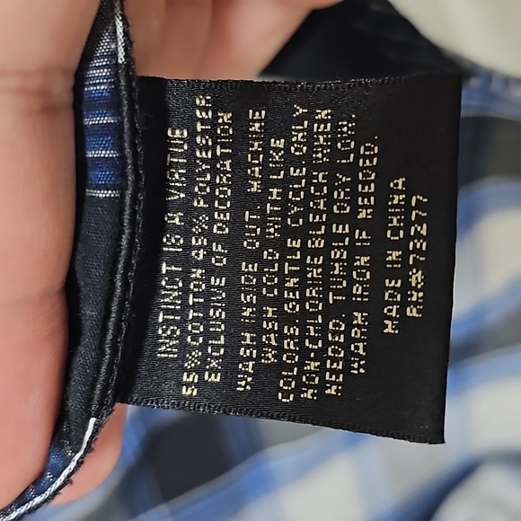 Helix Blue Casual Button Down Shirt - Picture 6 of 6